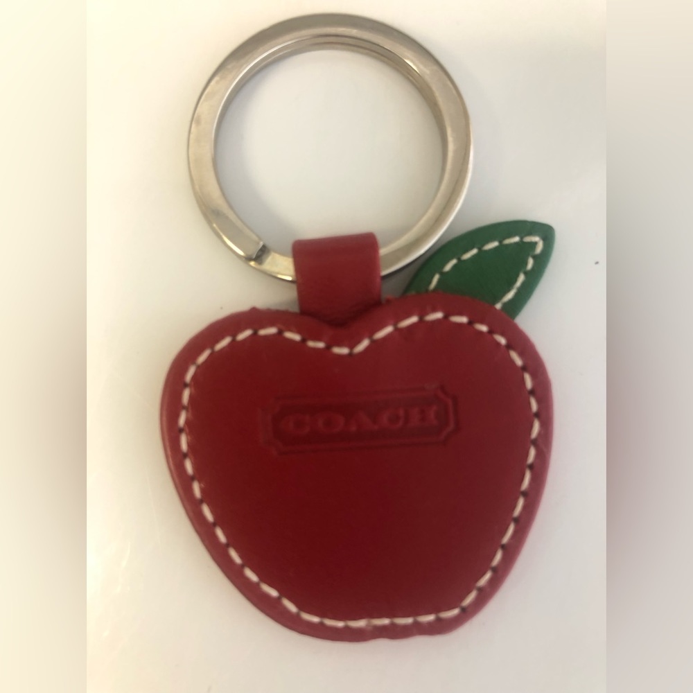 Coach Apple Keychain